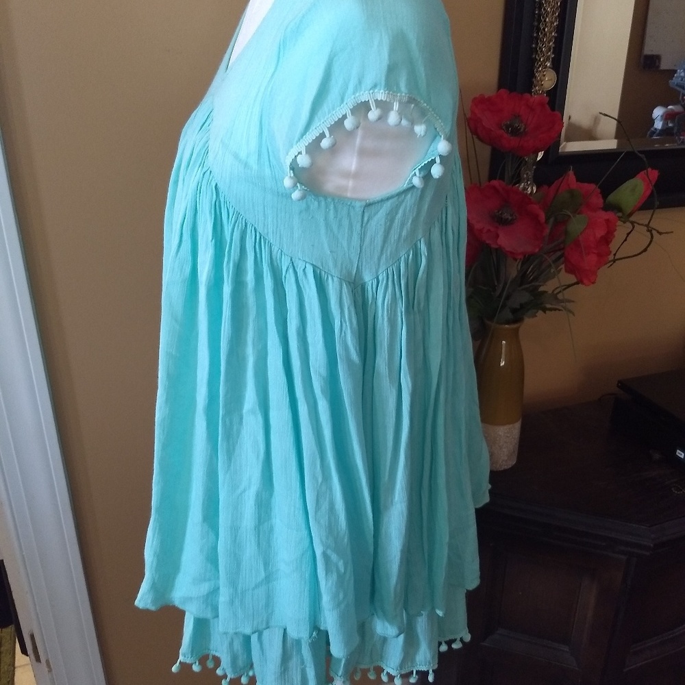 Paisley Vine Tunic with Pompoms - Picture 4 of 4